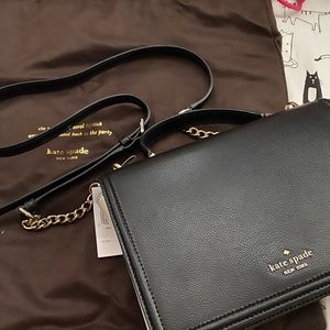 Kate Spade Black and White Crossbody Bag